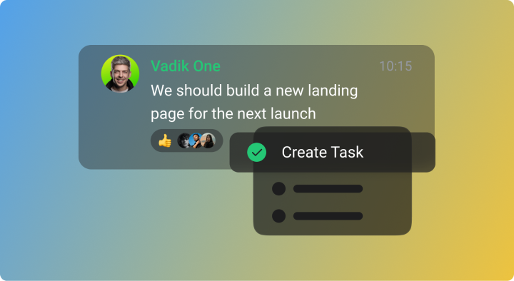 Create and assign tasks on-the-go