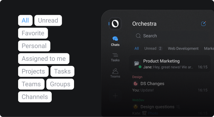 Chat, call, manage, collaborate — the place has all the tools