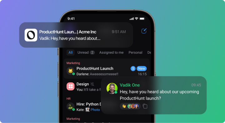 With Orchestra, you can monitor the progress of tasks, even within chats